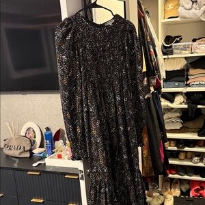 Stunning Black Multicolor Sequin Dress